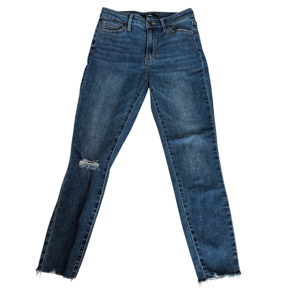 Sam Edelman‎ Stiletto High Rise Crop Jeans Distressed Hem Women's